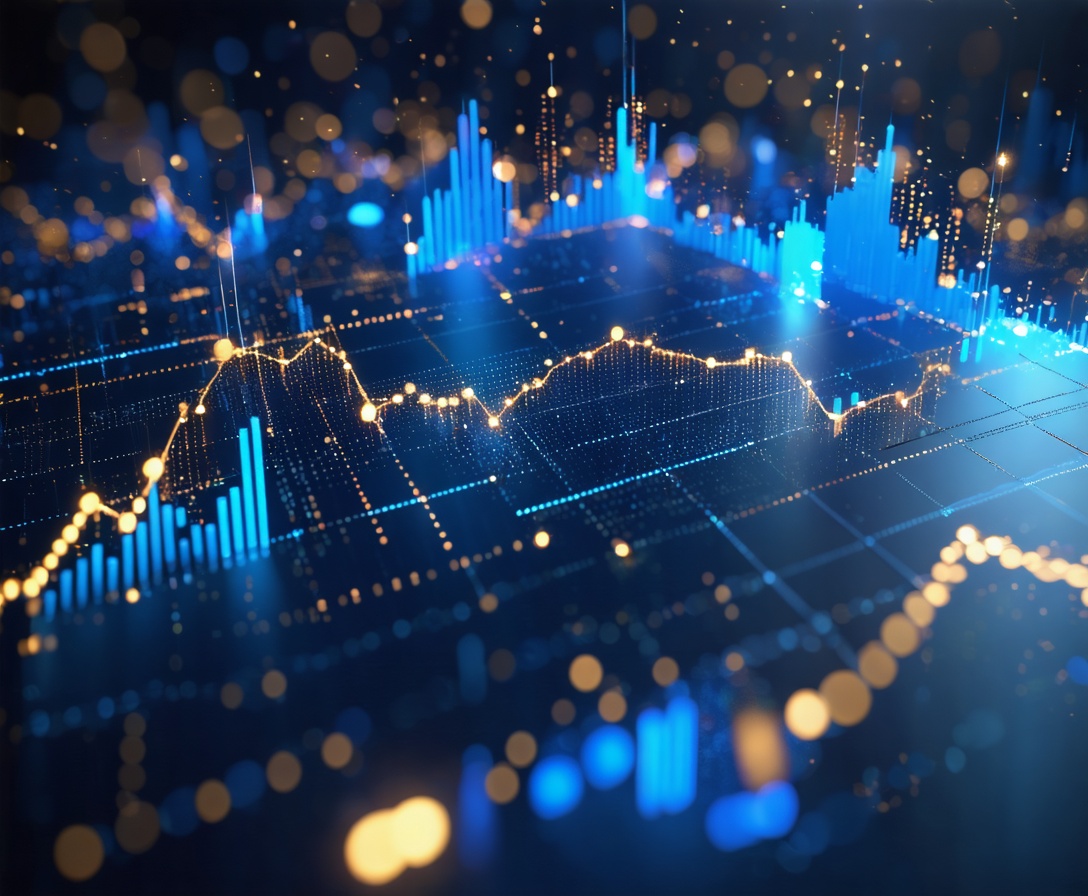 Абстрактная визуализация финансовых данных